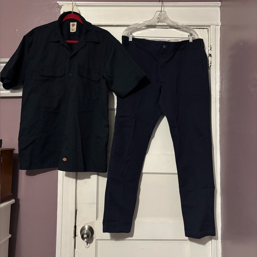 Men’s Dickies Navy 2pc pant set - Picture 6 of 8